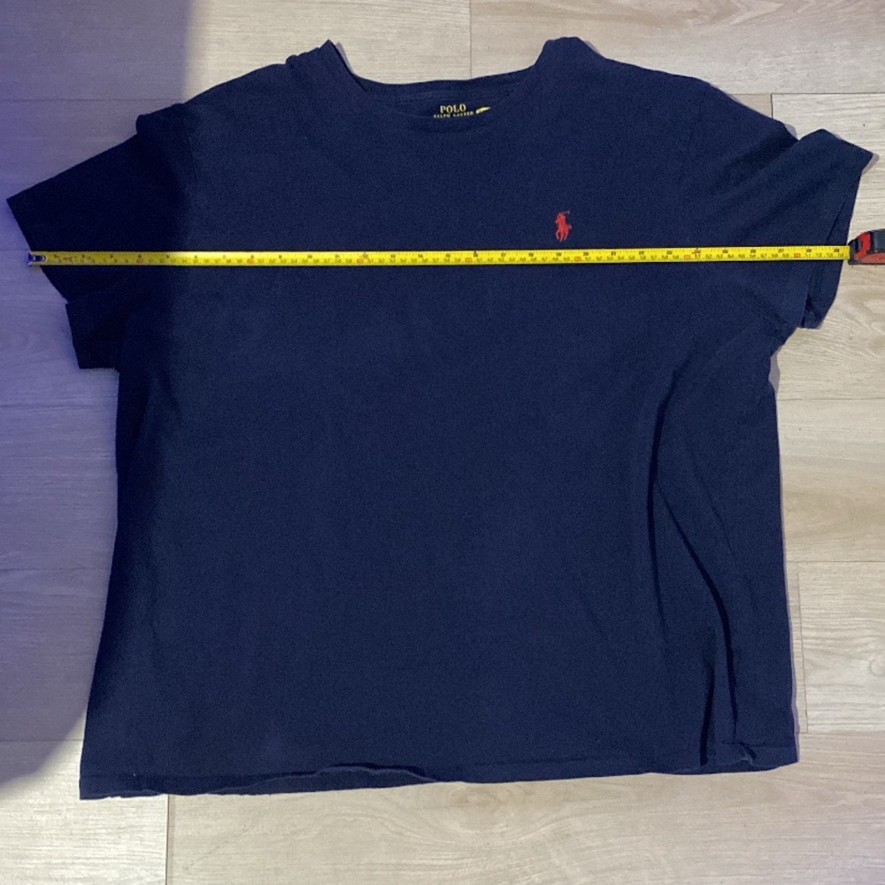 Polo by Ralph Lauren Blue Tee with Yellow Accents